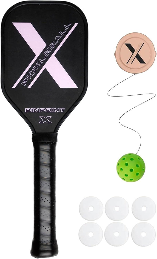 Sweet Spot Pickleball Training Paddle – Carbon Fiber Trainer with Indoor Wall Ball Attachment