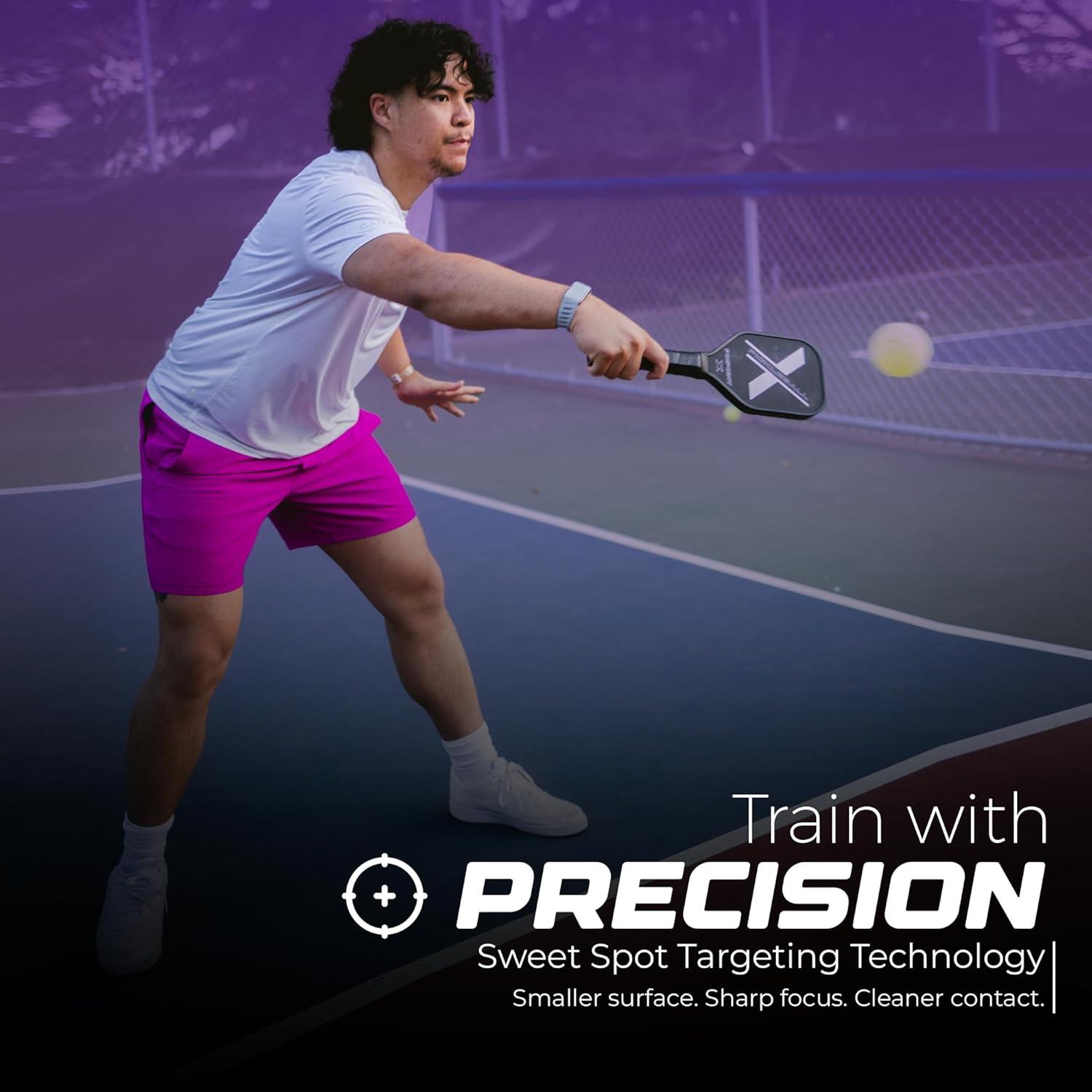 Sweet Spot Pickleball Training Paddle – Carbon Fiber Trainer with Indoor Wall Ball Attachment